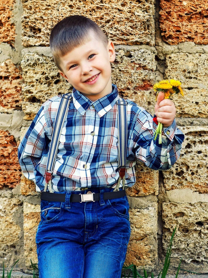 WILLBOND 2 Pieces 2 Pcs Kids Magnetic Belt Boys Adjustable Elastic Belt with Magnetic Buckle for Toddlers Girls (Black,Coffee) - Image 4